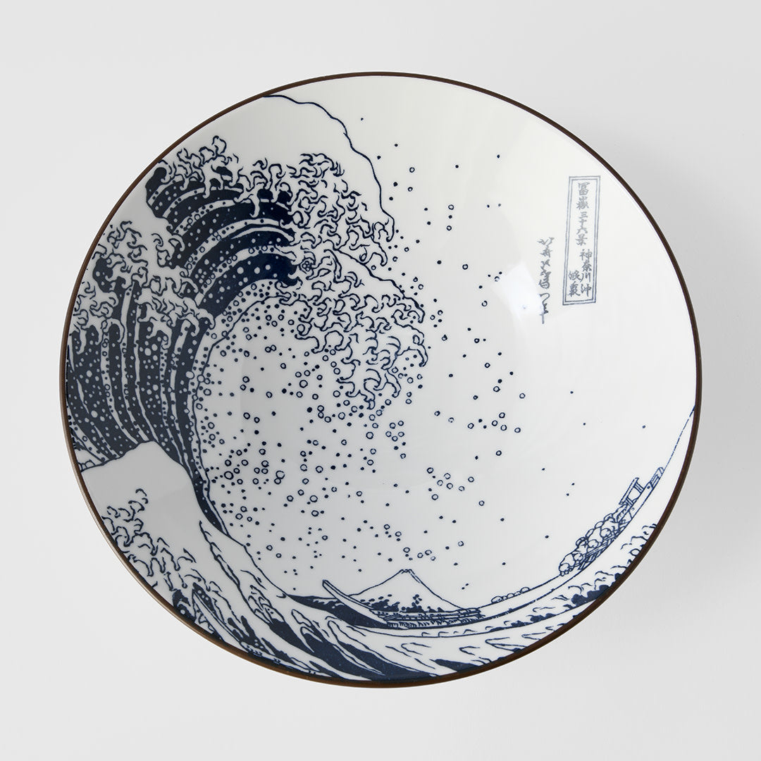 Ramen Bowl 24.5cm Hokusai Great Wave Design - Image 2