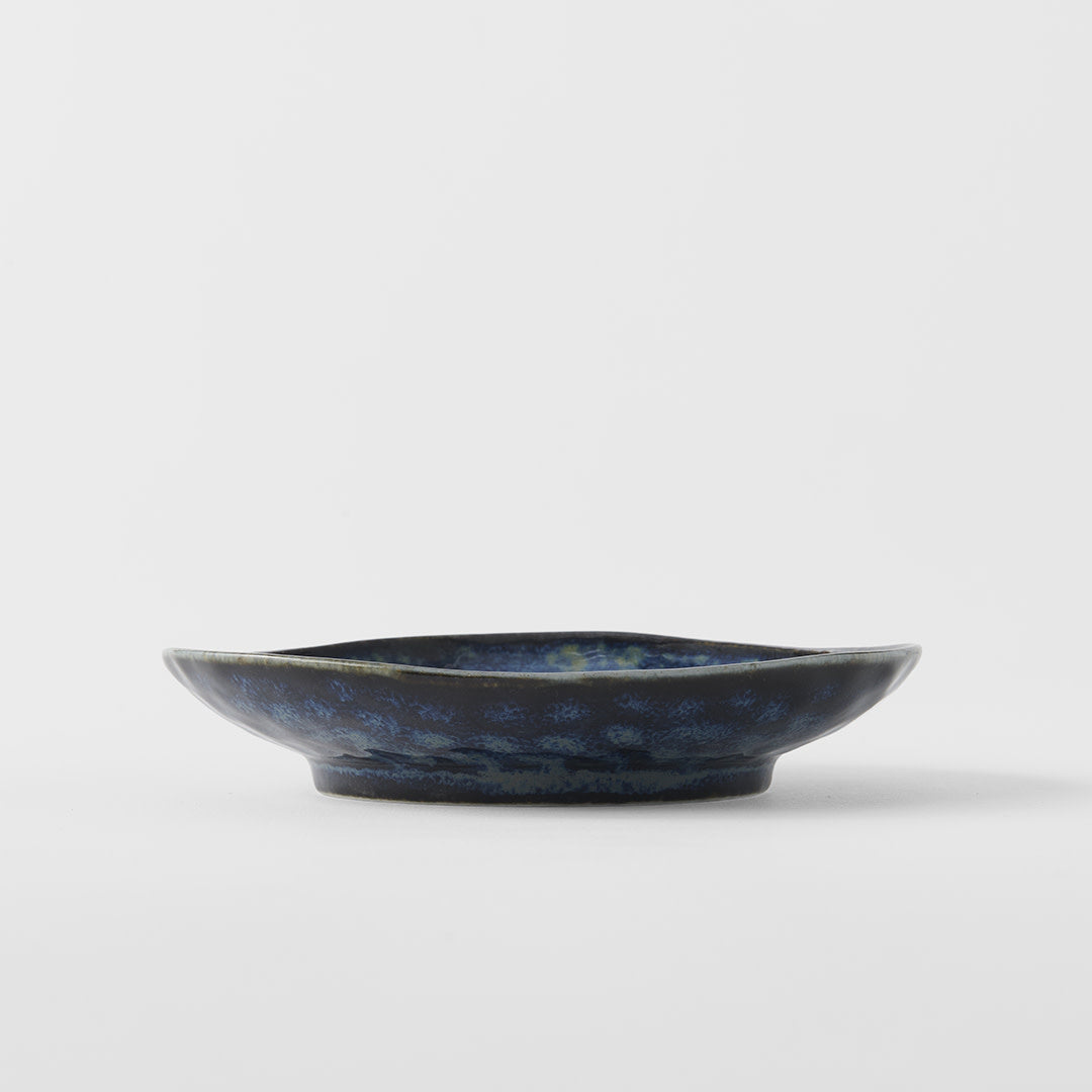 Saucer Organic Shape 13.5cm Kanso Indigo Blue Glaze - Image 4