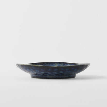 Saucer Organic Shape 13.5cm Kanso Indigo Blue Glaze - Image 4