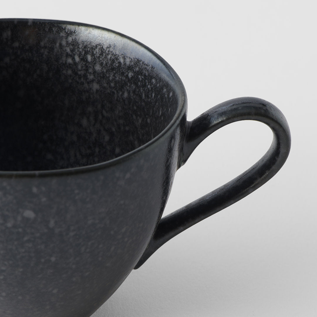 Cup 8.5cm 160ml Kanso Matte Black Glaze - Image 2