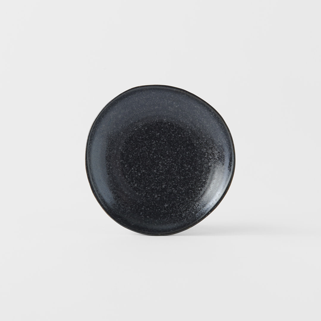 Saucer Organic Shape 13.5cm Kanso Matte Black Glaze - Image 4