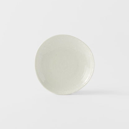 Saucer Organic Shape 13.5cm Kanso Soft White Glaze - Image 2
