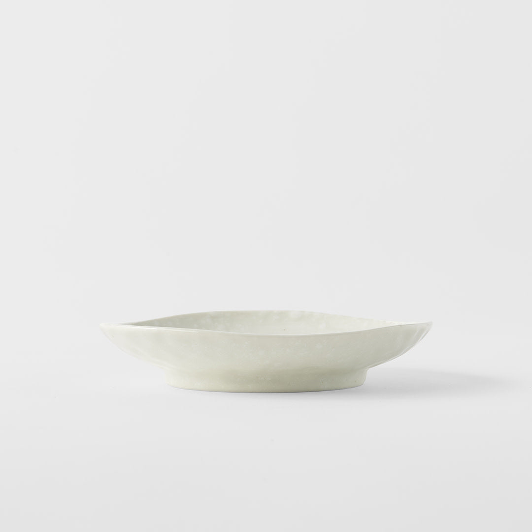 Saucer Organic Shape 13.5cm Kanso Soft White Glaze - Image 3
