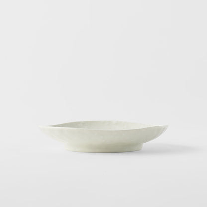 Saucer Organic Shape 13.5cm Kanso Soft White Glaze - Image 3