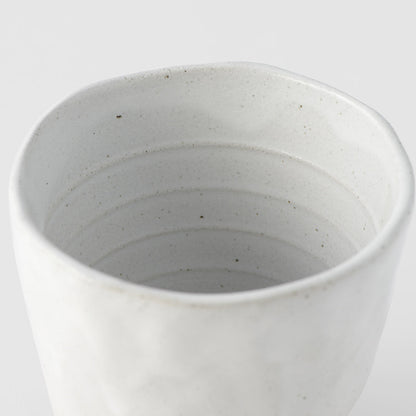 Lopsided Mug 275ml White & Bisque Glaze - Image 3
