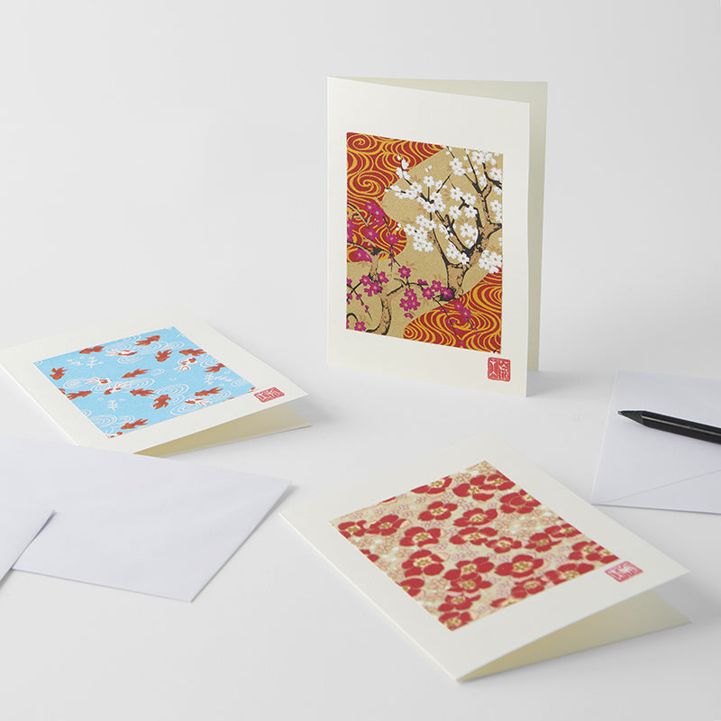 Card Handmade Chiyogami Goldfish Greeting - Image 2