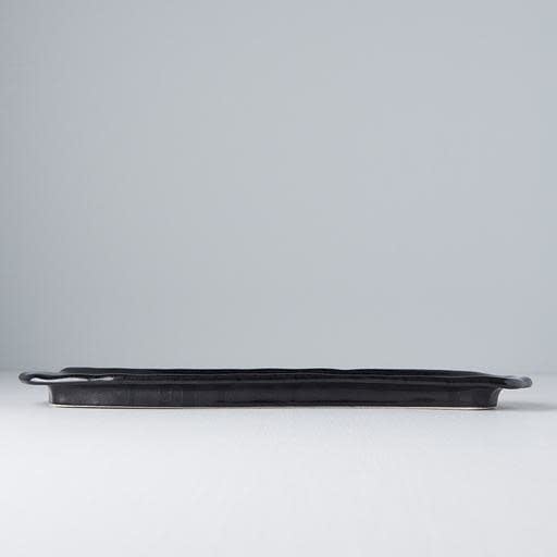 Sashimi Plate 33cm Gunmetal Glaze - Image 2