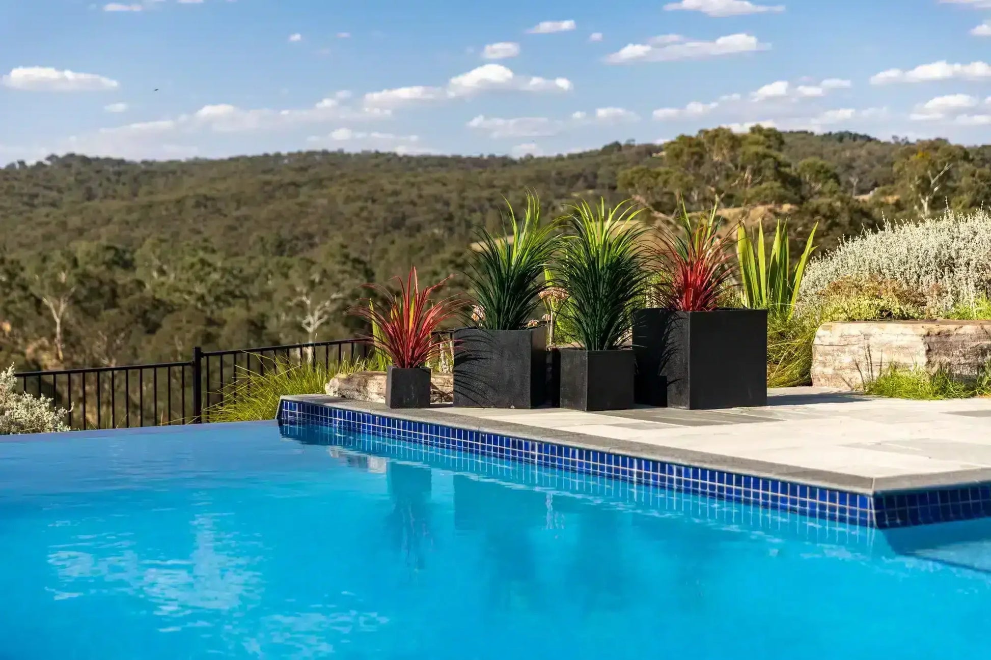 Modern Black Terrazzo Square Planters (Set of 4) Bulk Set Savings - Image 4