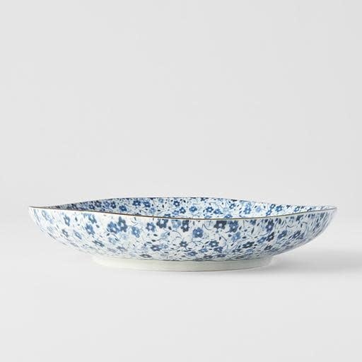 Dinner Plate 23cm Blue Daisy Glaze - Image 3