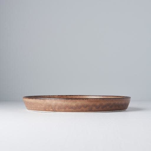 Plate High Rim 25cm Toffee Glaze - Image 2