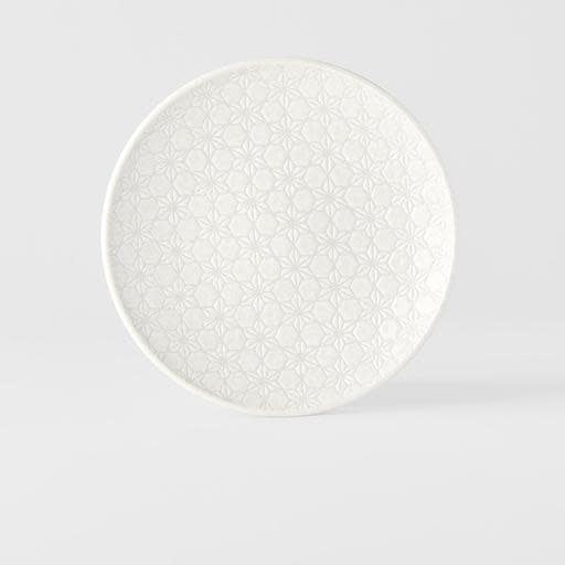 Side Plate 19.5cm White Star Glaze - Image 3