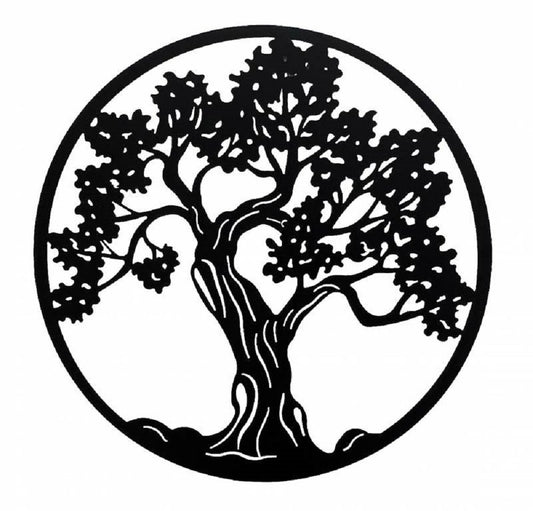 Tiger Tree Round Wall Art 98cm