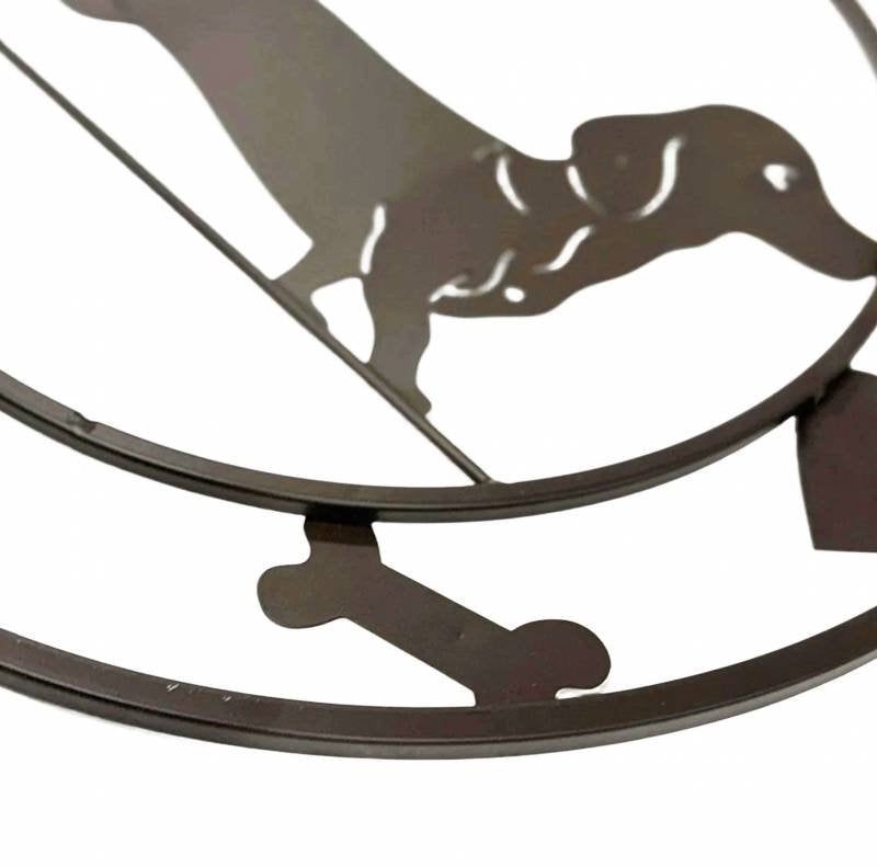 Round Dachshund Wall Art 40cm - Image 4