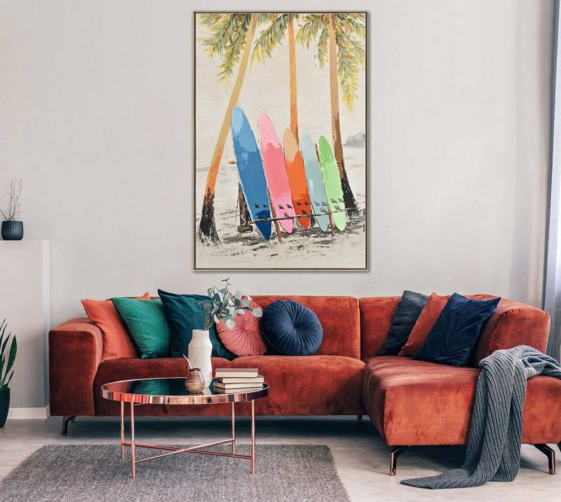 Surf Board Framed Canas 90cm - Image 2