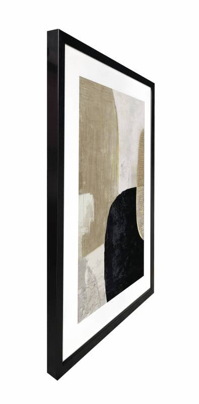 Gregory Abstract Artwork Framed w Glass Front 80cm - Image 3