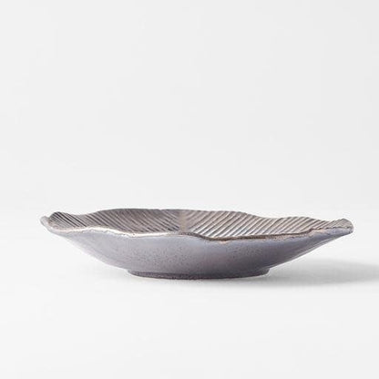 Plate Leaf Shape 16cm Midori Green Glaze - Image 3