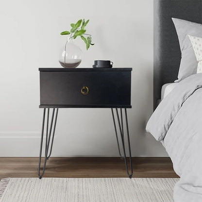 Ashe (Combo) Bedside Table Black 61cm - Image 2