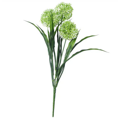 Lush Flowering White Hydrangea Stem 35cm UV Resistant - Image 4