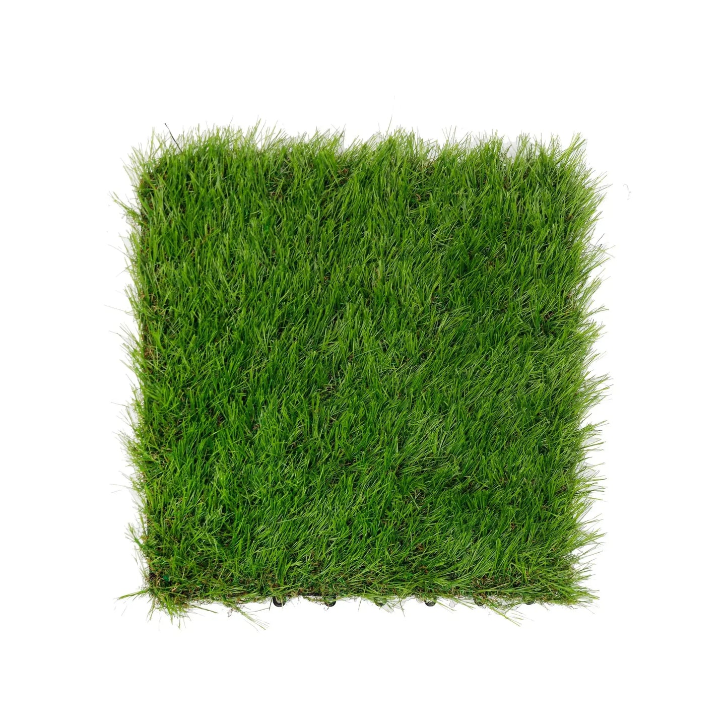 9 Pieces of Interconnecting Artificial Grass Decking Tiles (UV Resistant) 30cm x 30cm - Image 4