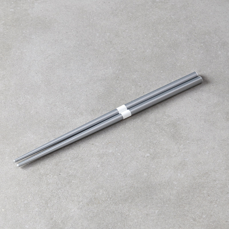 Chopsticks Lacquered Silver & White - Image 4