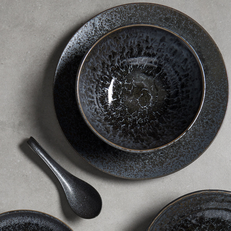 Side Plate 19cm Black Pearl Glaze - Image 2