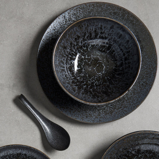 Side Plate 19cm Black Pearl Glaze - Image 2