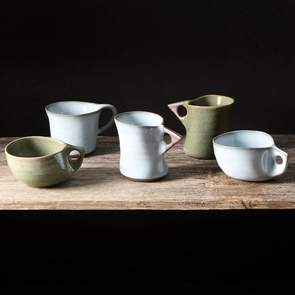 Cup 100ml Arc Green Glaze - Image 4