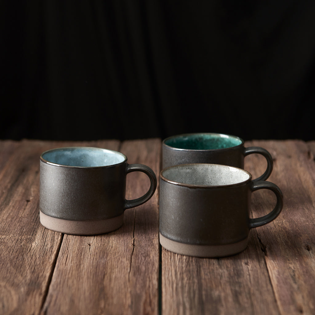 Mug with Handle 8.6cm Lake Blue Glaze - Image 5