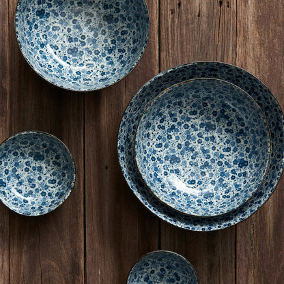 Dinner Plate 23cm Blue Daisy Glaze - Image 4