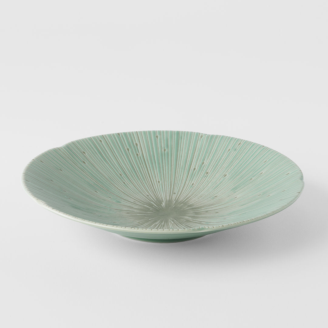 Pasta Bowl 22.5cm Ice Green Glaze - Image 4