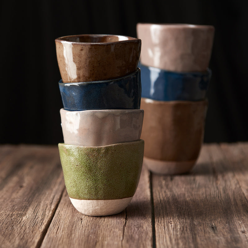 Lopsided Mug 275ml Matcha Green Glaze - Image 5