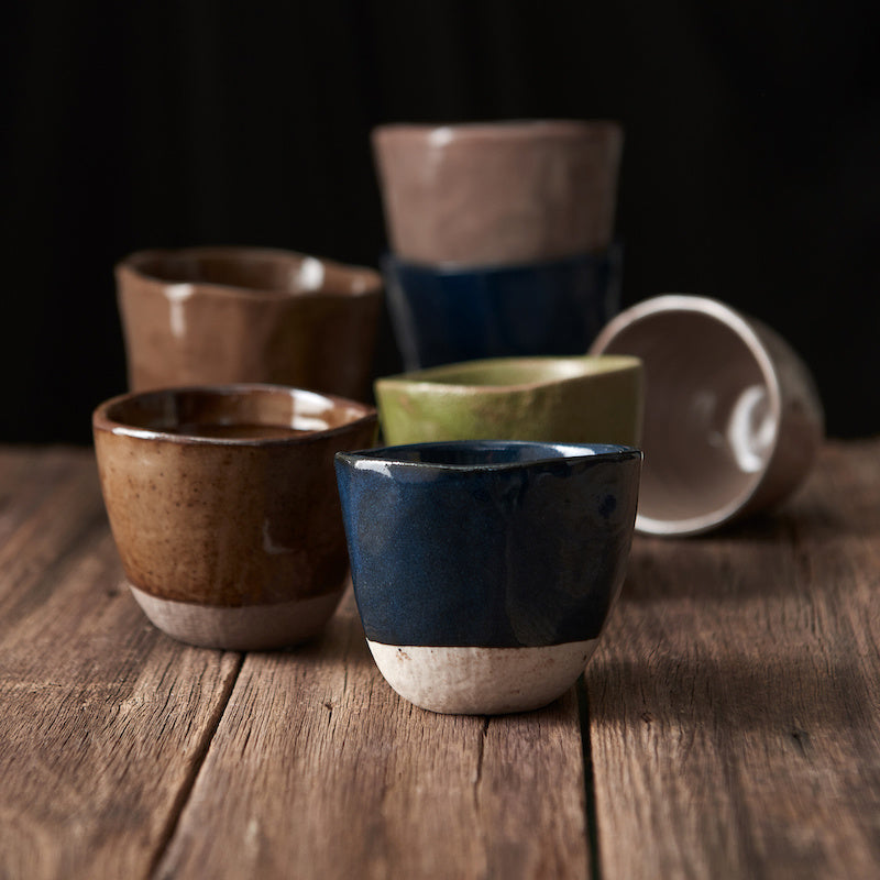 Lopsided Mug 200ml Hazel Brown Glaze - Image 3