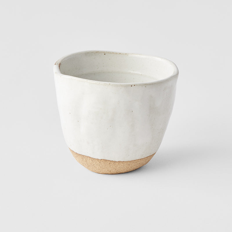 Lopsided Mug 200ml White Glaze