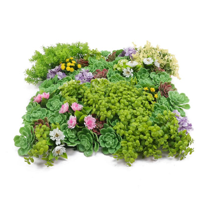 Artificial Dense Succulent Green Wall / Vertical Garden Panel 50cm x 50cm UV Resistant - Image 4