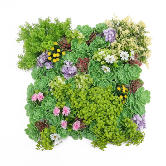 Artificial Dense Succulent Green Wall / Vertical Garden Panel 50cm x 50cm UV Resistant - Image 2