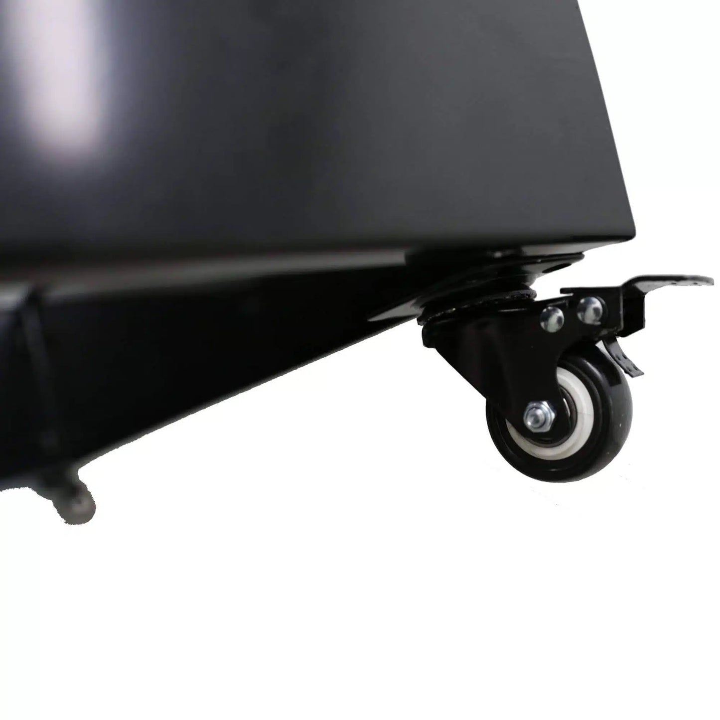 Black Metal Planter Medium + Wheels - Image 3
