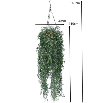 Artificial English Hanging Basket UV Resistant 110cm - Image 3