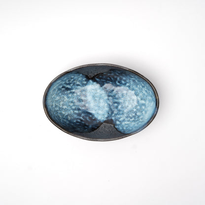 Organic Bowl Oval 16cm Storm Glaze - Image 2